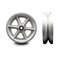 Service Caster SCC -8" Semi Steel Cast Iron V-Groove Wheel Only w/Ball Bearing- 1400 lbs Cpty SCC-VGB820 - alternate 1